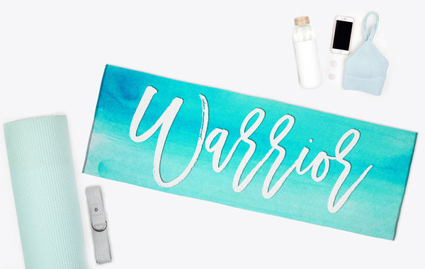 Warrior Yoga Mat Towel - Yoga + Pilates Gift - Nonslip Yoga Towel