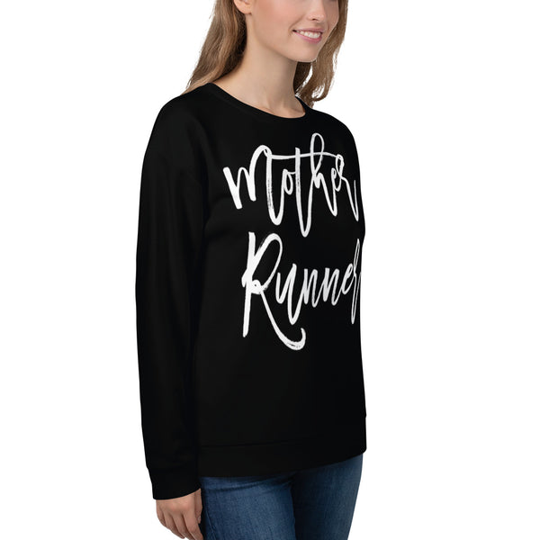 Mother Runner - Black Running Sweatshirt
