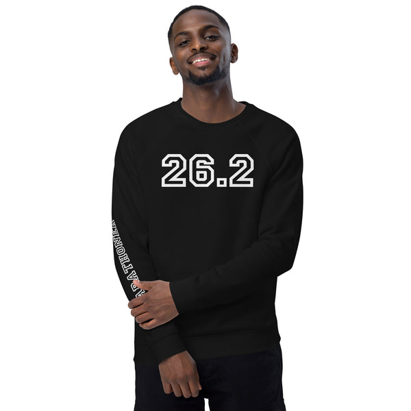 Marathoner Sweatshirt - Unisex organic raglan - Running Shirt