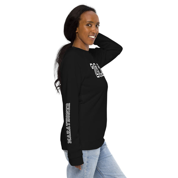 Marathoner Sweatshirt - Unisex organic raglan - Running Shirt