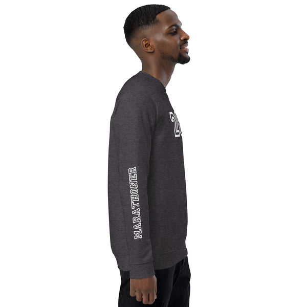 Marathoner Sweatshirt - Unisex organic raglan - Running Shirt