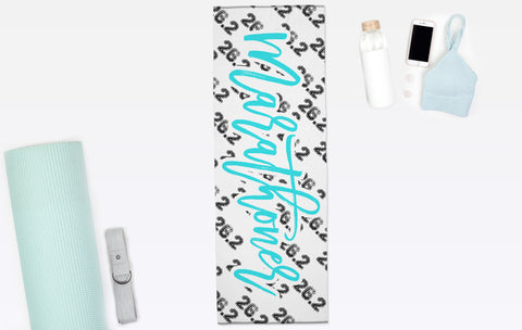26.2 Marathoner Yoga Mat Towel - Nonslip Yoga Towel