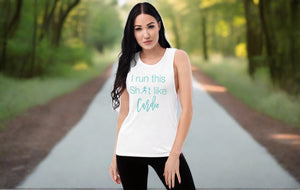 I run this Sh!t Muscle Tank - Gym and Fitness Workout Tank Top - Running and Fitness Shirt