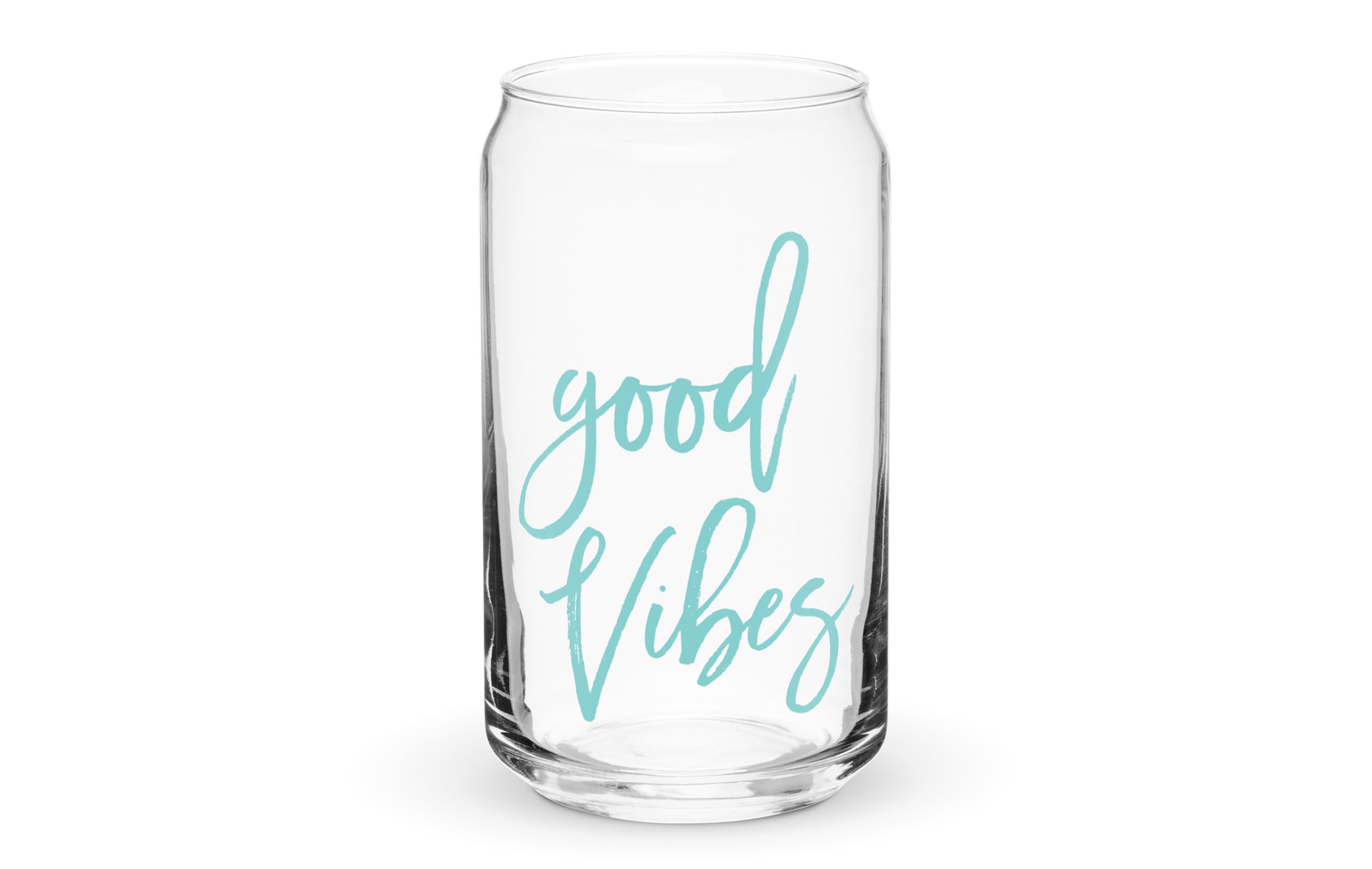 Good Vibes Can-shaped glass