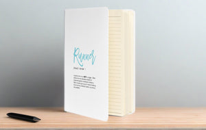 Runner Definition Journal - Hardcover bound notebook