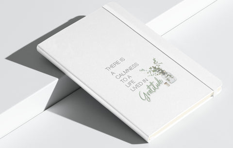 Calm Gratitude Journal - Hardcover bound notebook