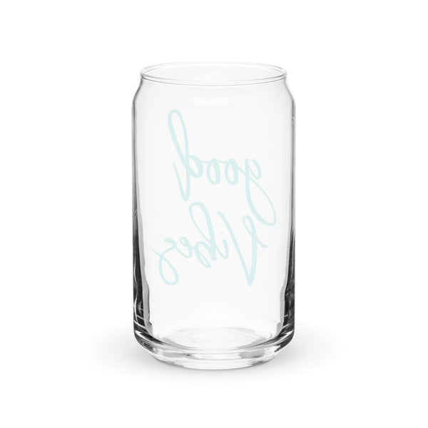 Good Vibes Can-shaped glass