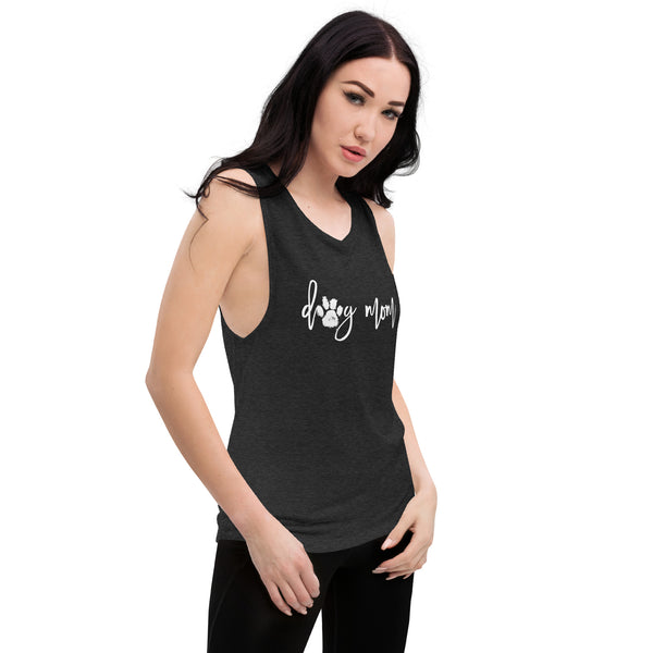 Dog Mom Muscle Tank Top - Gym and Fitness Workout Tank Top - Running and Fitness Shirt