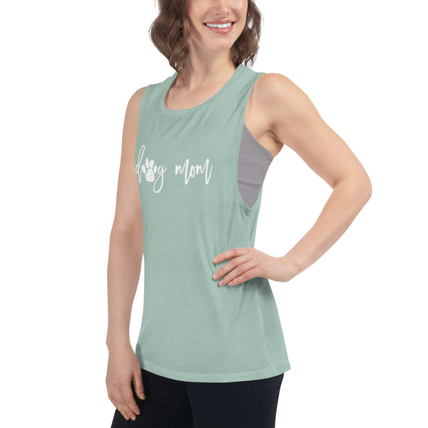 Dog Mom Muscle Tank Top - Gym and Fitness Workout Tank Top - Running and Fitness Shirt