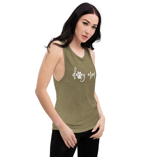 Dog Mom Muscle Tank Top - Gym and Fitness Workout Tank Top - Running and Fitness Shirt