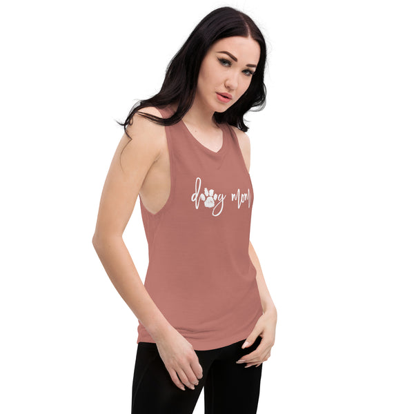 Dog Mom Muscle Tank Top - Gym and Fitness Workout Tank Top - Running and Fitness Shirt