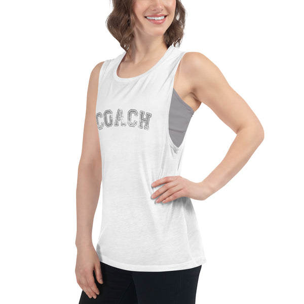 Coach Muscle Tank Top - Gym and Fitness Workout Tank Top - Running and Fitness Shirt