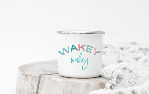 Morning Wake up Camp Mug - Stainless Steel Coffee Mug - Swag Gift - Metal Mug