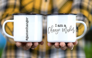 Change Maker Camp Mug - Stainless Steel Coffee Mug - Swag Gift - Runner Gifts