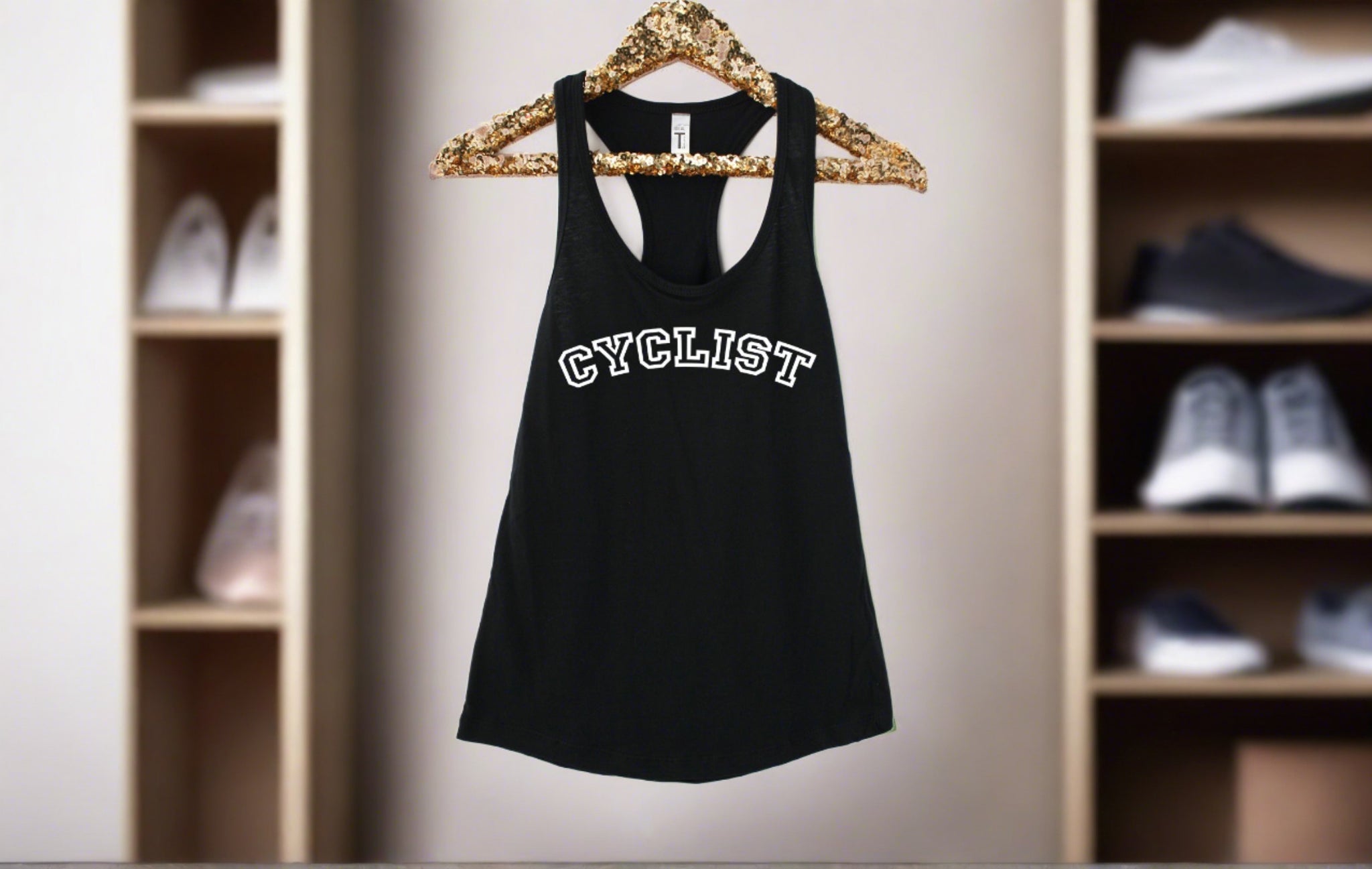 Cyclist Tank Top - Gym and Fitness Workout Tank Top - Cycling and Fitness Shirt