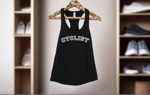 Cyclist Tank Top - Gym and Fitness Workout Tank Top - Cycling and Fitness Shirt