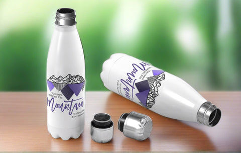 Purple Mountains Water Tumbler - Stainless Steel Water Bottle - Race Swag