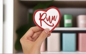 Run Love - Half Marathon Running Patches - Embroidered patches