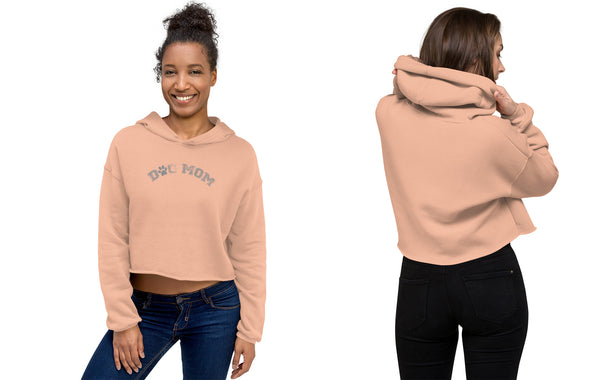 Dog Mom Crop Sweatshirt - Cute Workout Crop Top - Cropped Sweatshirt