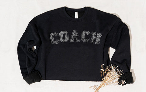 COACH Cropped Sweatshirt - Gym and Fitness Workout Crop Top - Cute Top