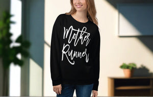 Mother Runner - Black Running Sweatshirt