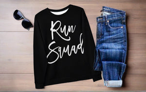 Run Squad - Black Running Sweatshirt