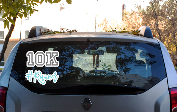 10k #runner Sticker - Vinyl Decals - Race Swag