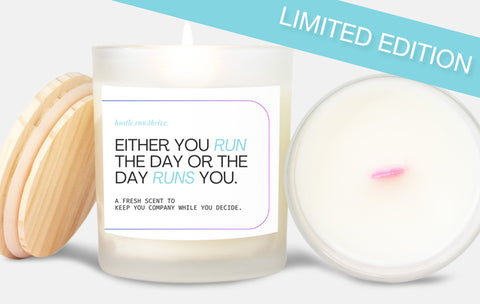 Run the Day Pink Wick Candle - Limited Edition - Coconut Soy Blend - Running Gift