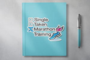 Marathon Training Die Cut Sticker - Vinyl Decals - Swag Gift