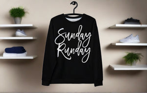 Sunday Runday - Black Running Sweatshirt
