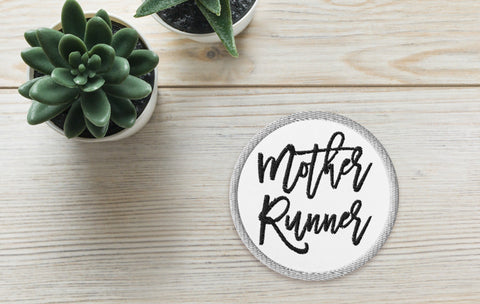 Mother Runner Patch - Running Patches - Embroidered patches