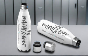 Cussing Marathoner Water Tumbler - Stainless Steel Water Bottle - Race Swag