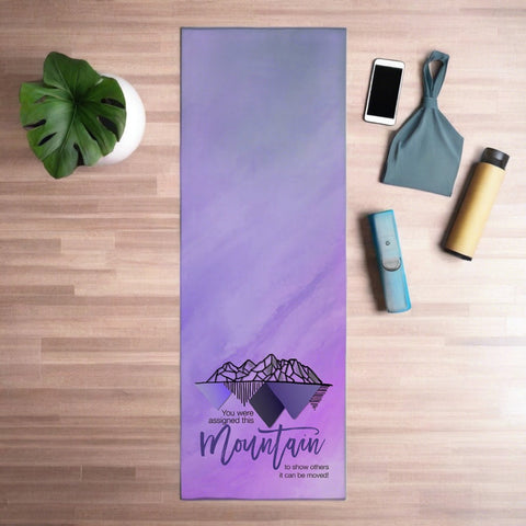 Purple Mountains Yoga Mat Towel - Yoga + Pilates Gift - Nonslip Yoga Towel