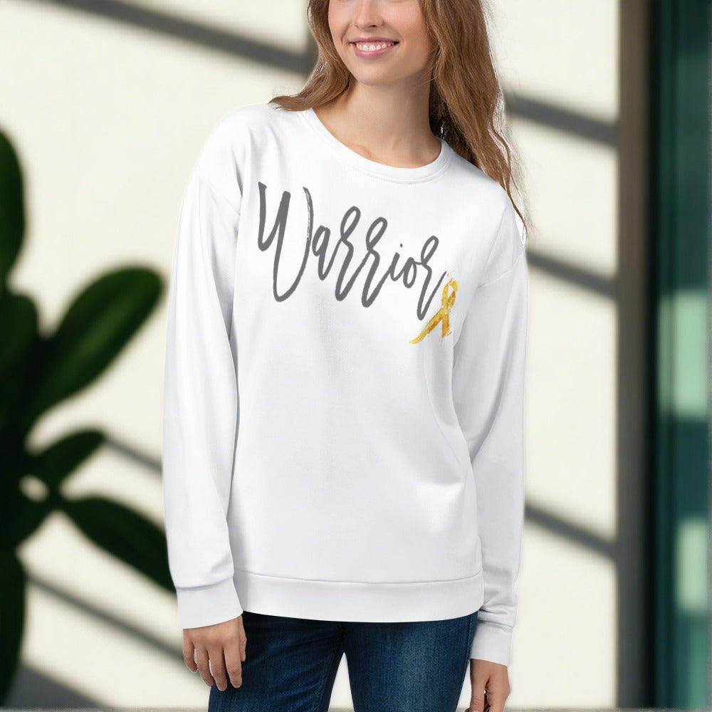 Warrior - Endometriosis Awareness White Sweatshirt