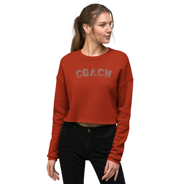 COACH Cropped Sweatshirt - Gym and Fitness Workout Crop Top - Cute Top