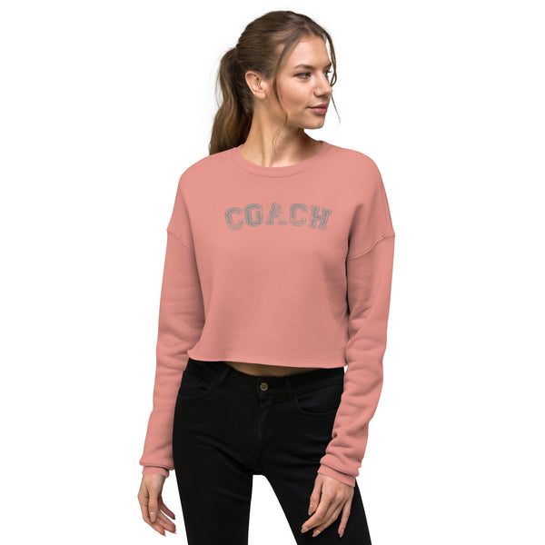 COACH Cropped Sweatshirt - Gym and Fitness Workout Crop Top - Cute Top