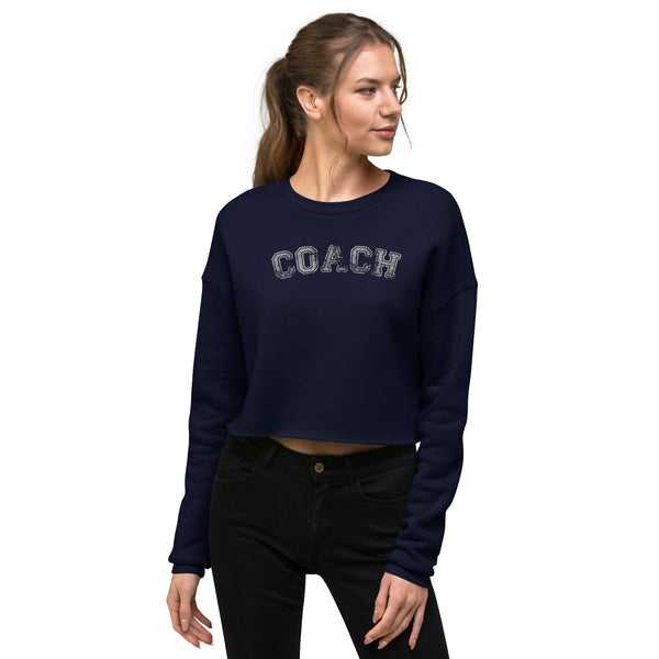 COACH Cropped Sweatshirt - Gym and Fitness Workout Crop Top - Cute Top